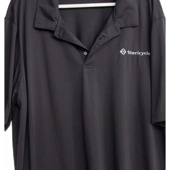 Design Collective Stericycle Mens Dark Gray Polo Shirt Short Sleeve Solid 2XL - Picture 3 of 9